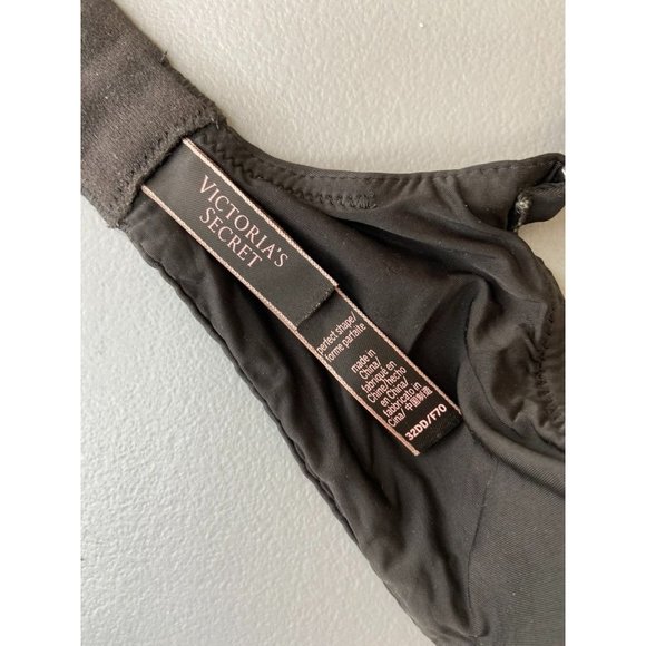 Victoria's Secret black 32DD perfect shape underwire bra comfort lingerie‎ - Picture 4 of 5